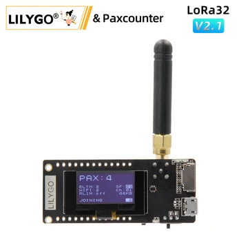 LILYGO® Paxcounter LoRa V2.1_1.6.1 ESP32 433/868/915 МГц 0,96 Дюймов OLED SD Карта Bluetooth WIFI Модуль для измерения пассажиропотока