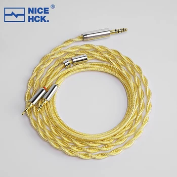 NiceHCK Головной убор Furukawa из Медно-серебряного сплава + 8N Медная фольга + Посеребренный кабель для наушников 4,4 мм HD650/Двойной 3,5 мм 2,5 мм HD600