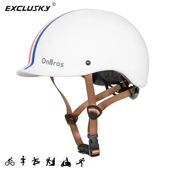 OnBros Шлем Электрический Велосипед Велосипедная Каска Дорожный Шлем Для Верховой Езды Ретро Полушлем Летний Солнцезащитный Шлем