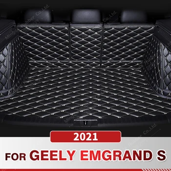 Автоматический Коврик для багажника с полным покрытием Для GEELY Emgrand S 2021, накладка для багажника Автомобиля, Аксессуары для защиты салона Грузового лайнера