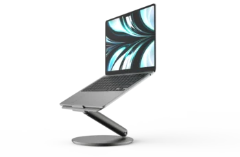 Подставка для планшетного компьютера KUXIU, Кронштейн для рассеивания тепла, Вращающееся основание на 360 ° (10-17 дюймов), Держатель Для Apple Mac Lenovo Huawei