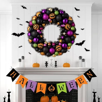 Хэллоуин, Луковый порошок, Шариковый венок, Уникальная дверь, Подвешенная для Дома с привидениями
